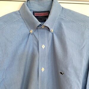 Vineyard Vines Shirt Mens L Blue Whale Office‎ Business Dress shirt